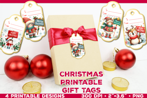 Download Printable Christmas Gift Tags - Premium Bundle