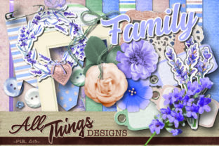 Download Lavender Digital Scrapbook Kit - Digital Collection