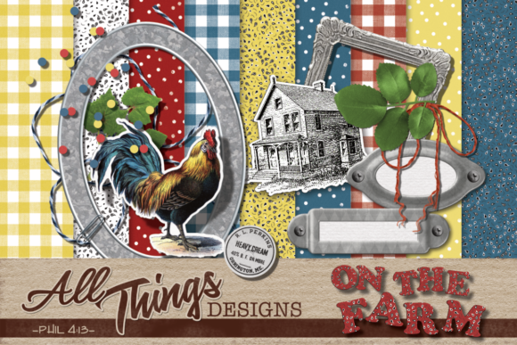 Download On the Farm Digital Scrapbook Kit - Digital Collection