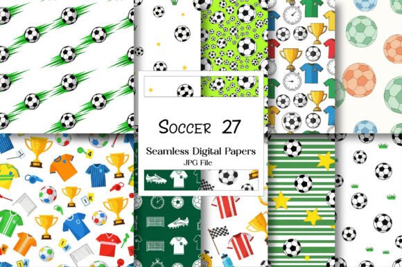 Download Soccer Digital Paper Pack - Digital Collection